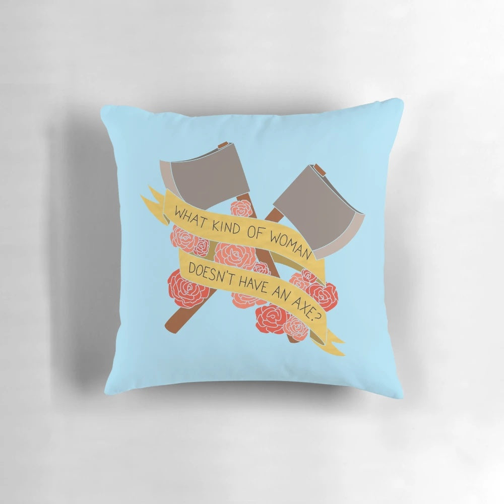 Stylish and inspiring throw pillow featuring the fierce character Rosa Diaz from the hit TV comedy Brooklyn Nine-Nine.