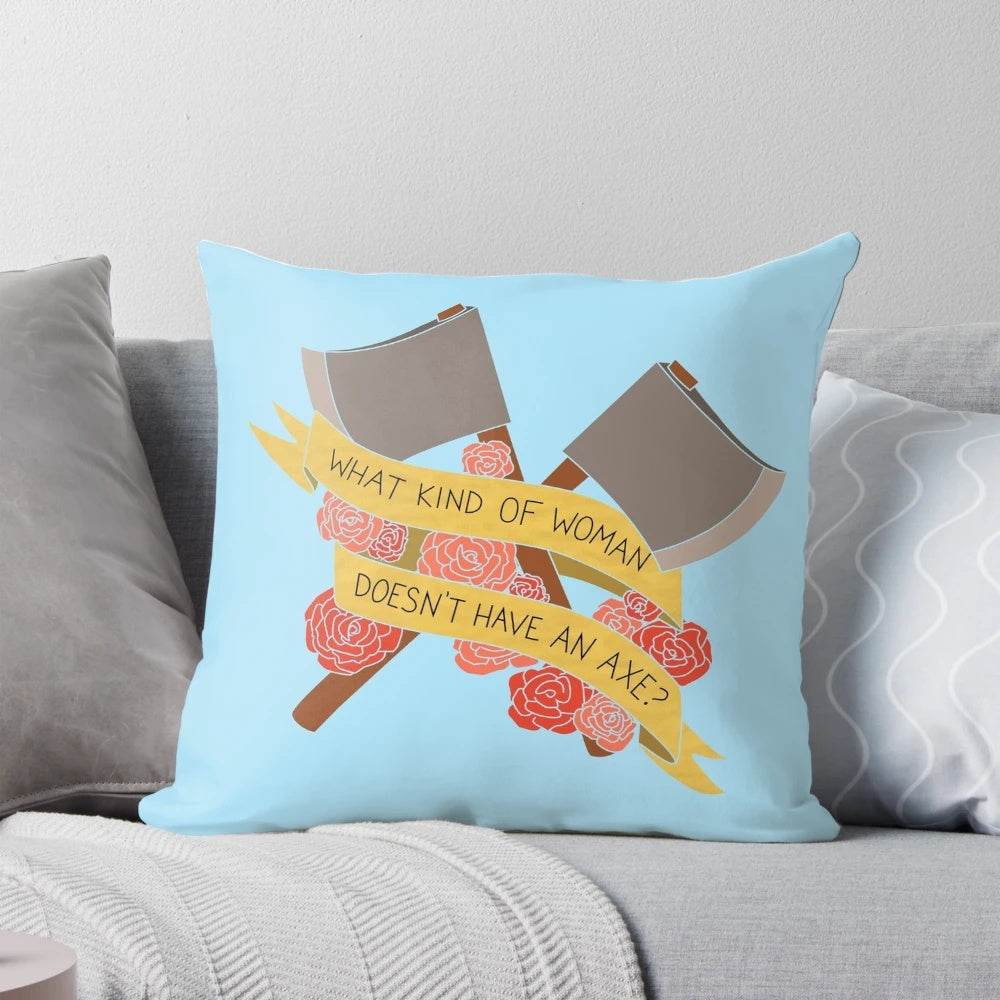 Stylish and inspiring throw pillow featuring the fierce character Rosa Diaz from the hit TV comedy Brooklyn Nine-Nine.