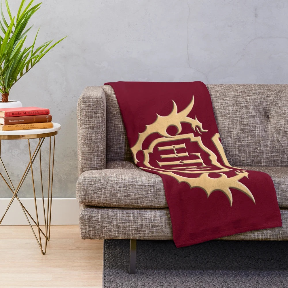 Hollywood Tower Hotel-inspired plush blanket featuring the iconic tower