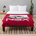 Plush blanket featuring the iconic Acura NSX Japanese supercar design