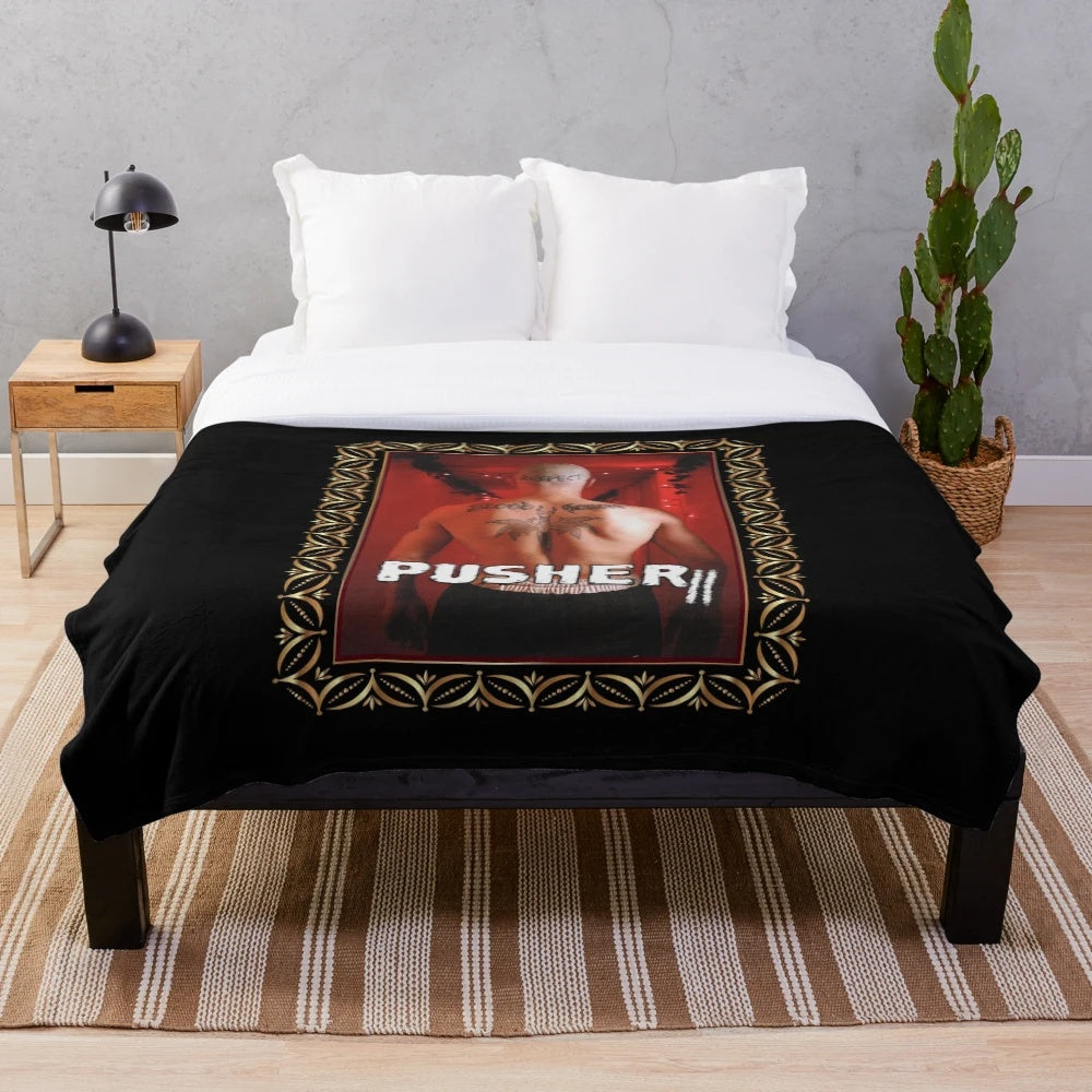 Pusher 2-inspired plush blanket