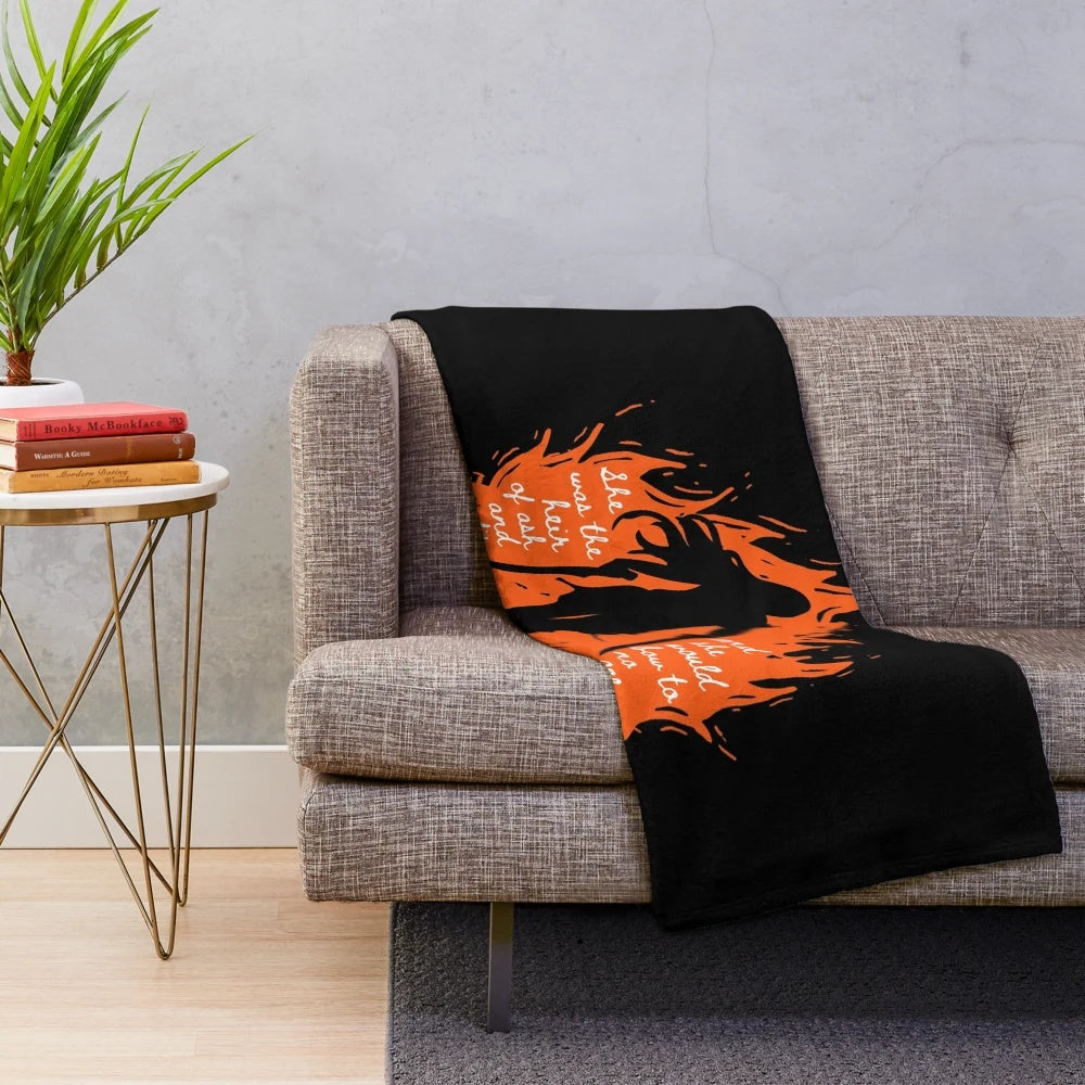 Throne of Glass inspired fantasy plush blanket