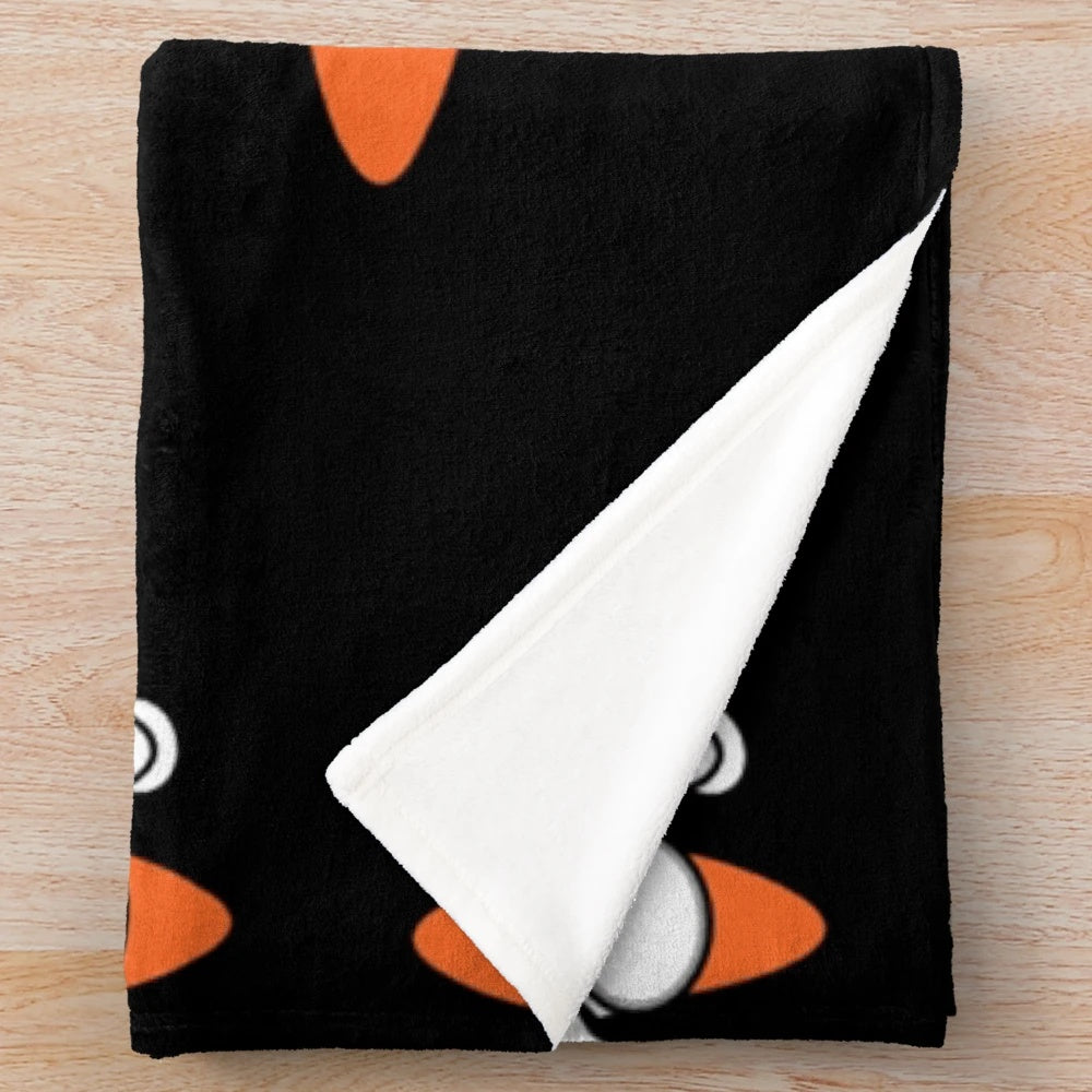 Plush blanket featuring the Glo Gang emblem design, inspired by Chief Keef