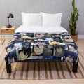 Blue Exorcist Rin Okumura Inspired Collage Design Plush Blanket