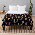 Plush blanket featuring Taylor Swift era-inspired pattern and artwork