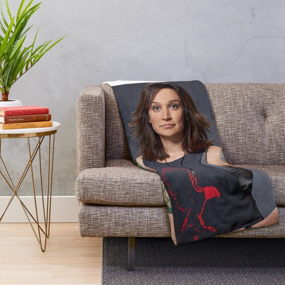 Plush blanket featuring the character Franky Doyle from the TV series Wentworth