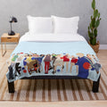Glee Characters Plush Blanket featuring minimalist vector designs