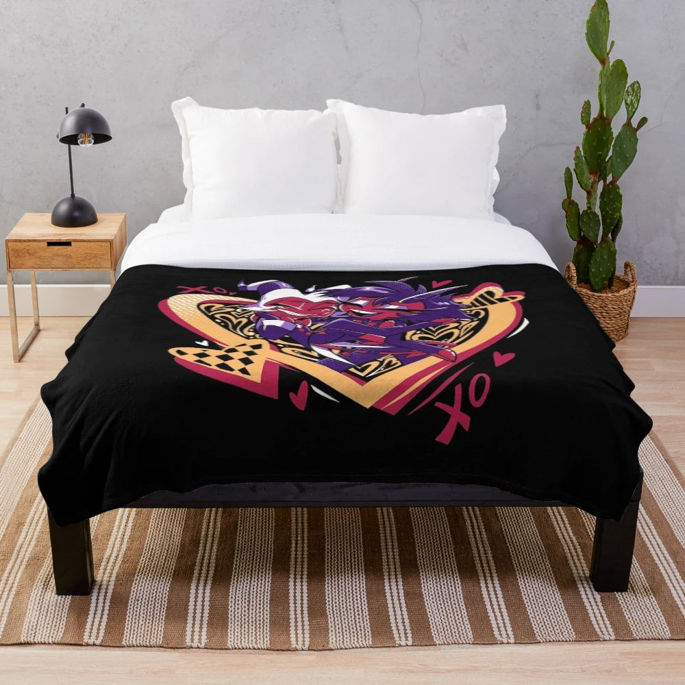 Helluva Boss Millie and Moxxie Plush Blanket