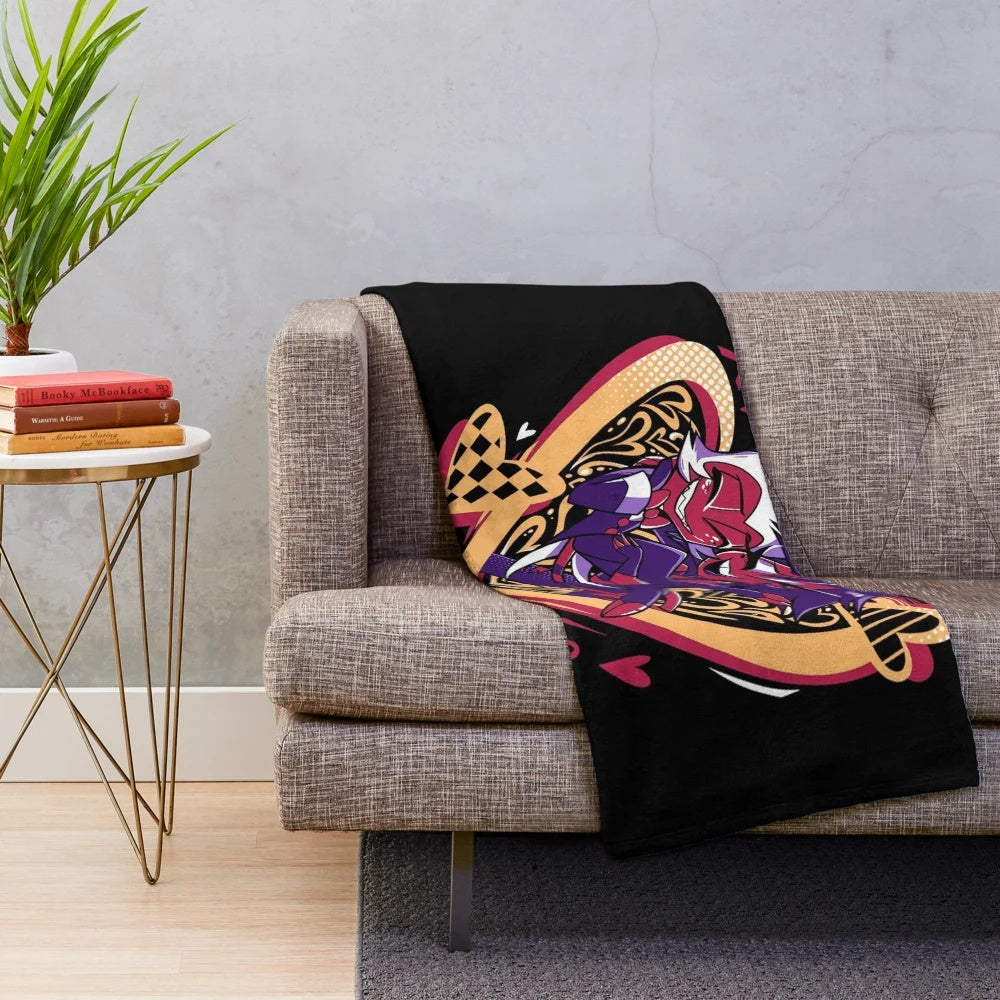 Helluva Boss Millie and Moxxie Plush Blanket