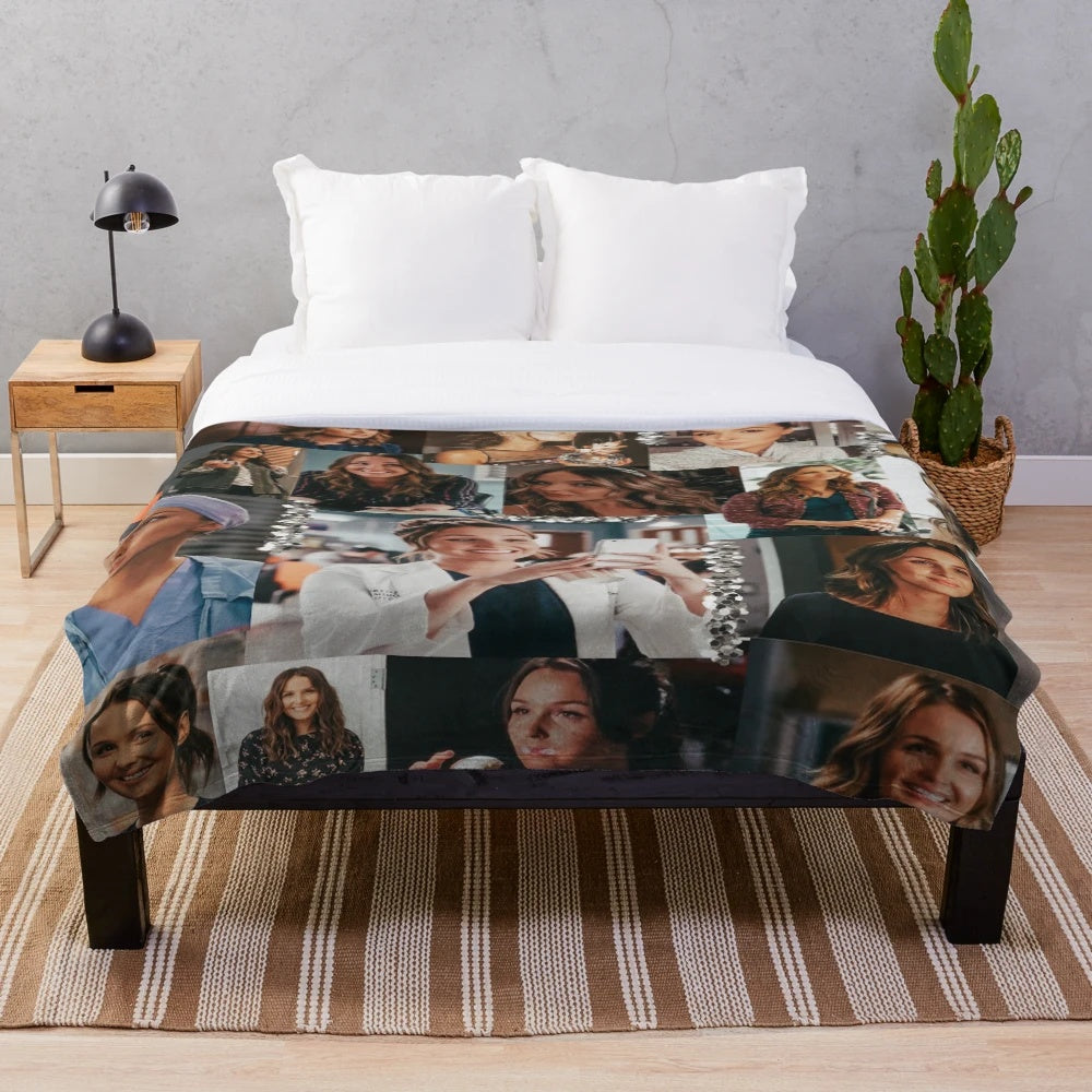 Jo Wilson Collage Plush Blanket