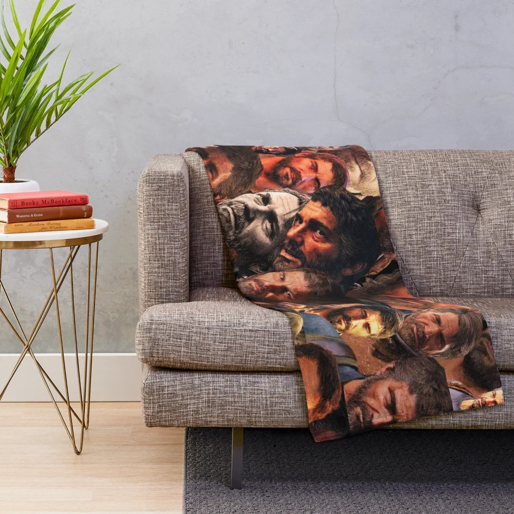 Last of Us Joel Collage Plush Blanket