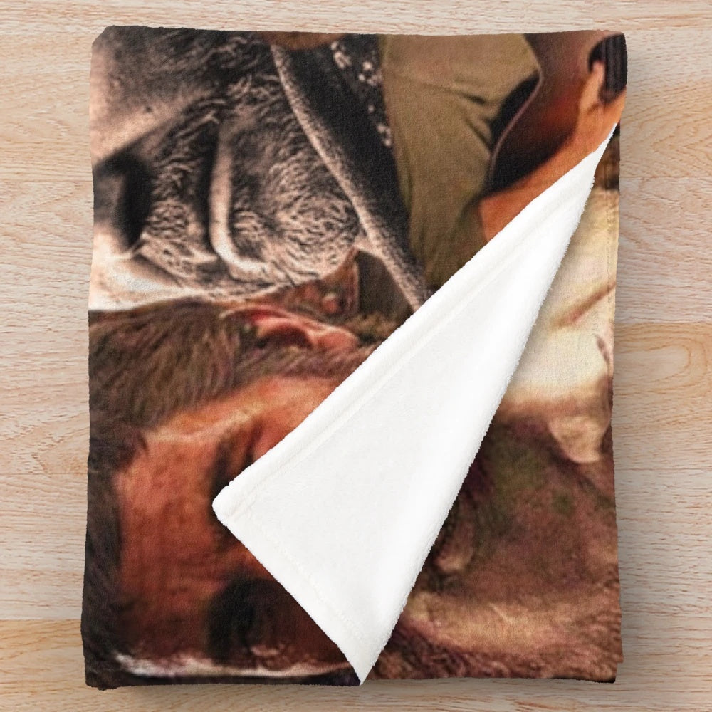 Last of Us Joel Collage Plush Blanket