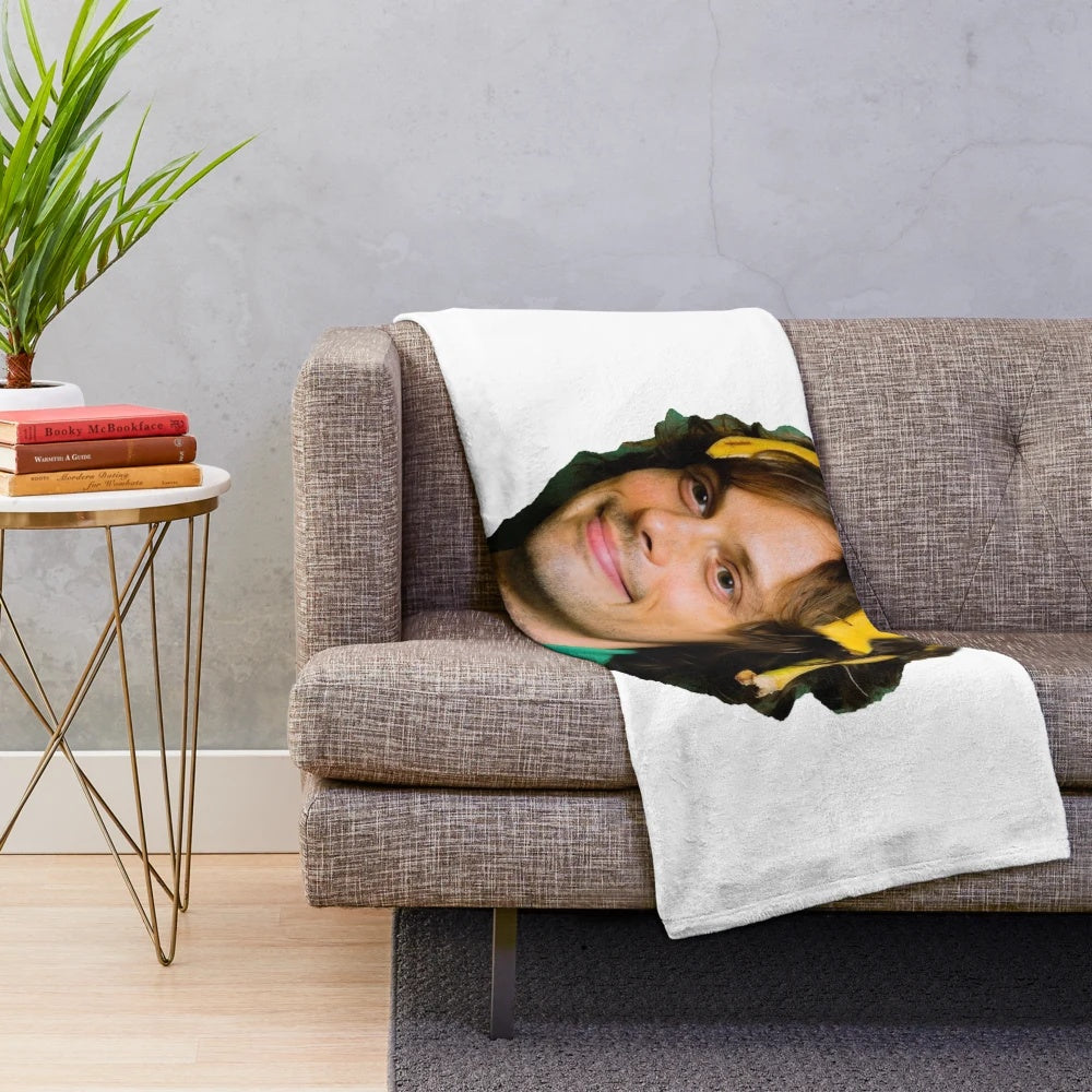 Plush blanket design inspired by Matthew Gray Gubler's character Spencer Reid from Criminal Minds