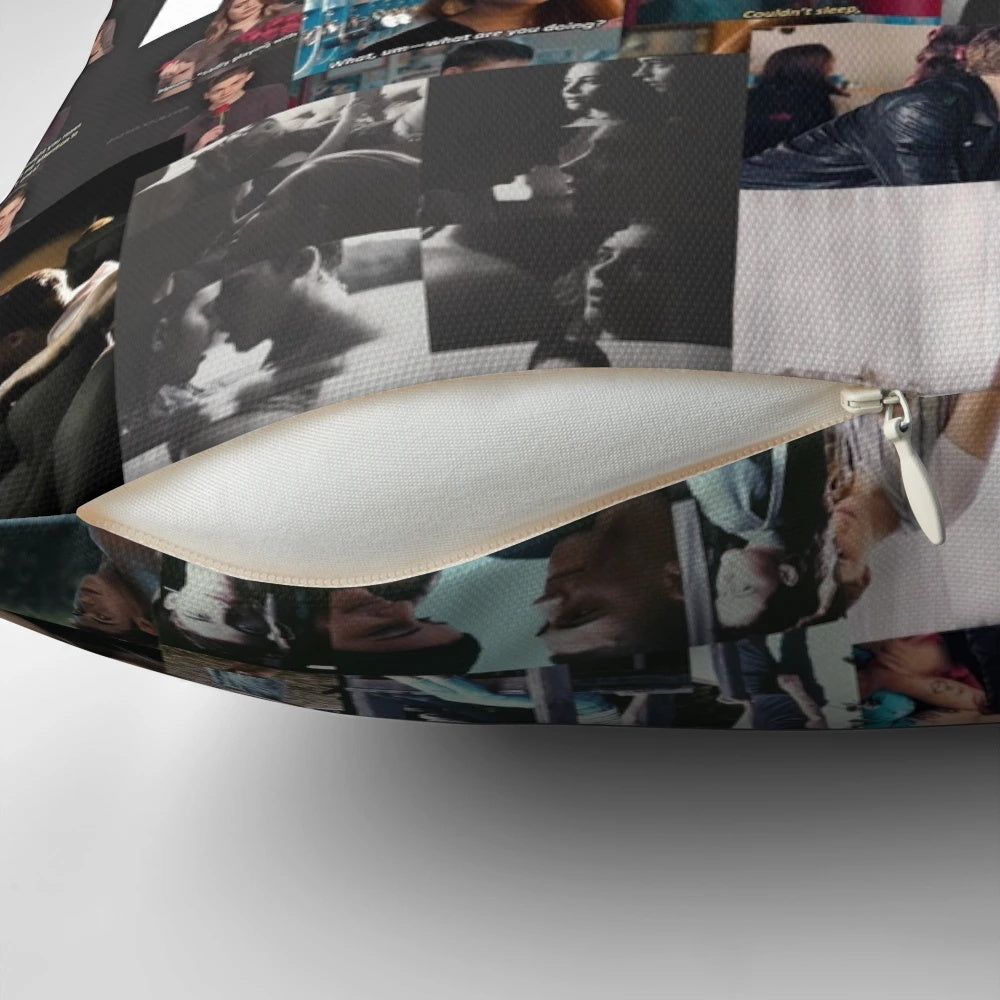 Decorative pillow featuring Hessa, the iconic couple from the After movie series based on Anna Todd's novels.