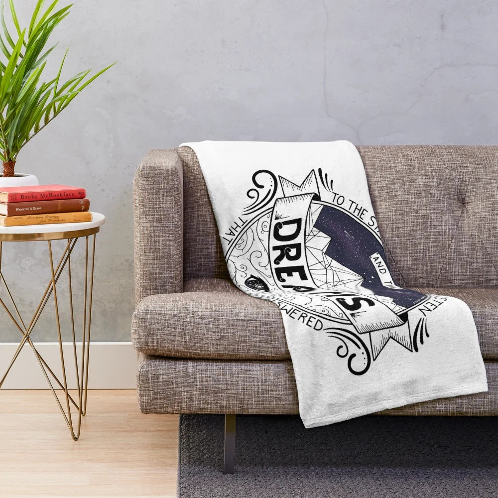 Plush blanket inspired by the ACOMAF book series by Sarah J. Maas