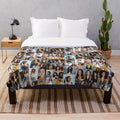 Plush blanket featuring a stylish design inspired by the hit TV shows The Vampire Diaries and The Originals