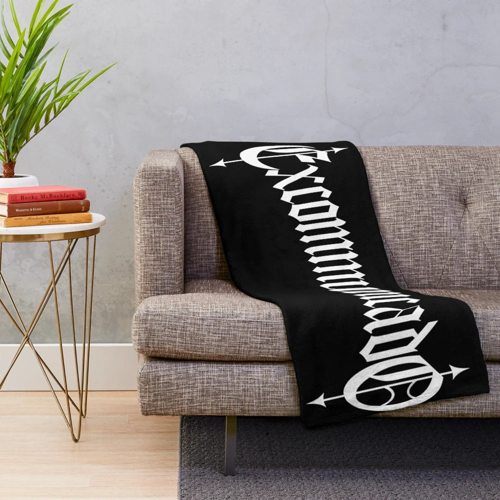 Soft plush blanket inspired by the Excommunicado theme from the John Wick movie franchise