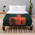 Aurora Aksnes inspired plush blanket with black and white warrior design