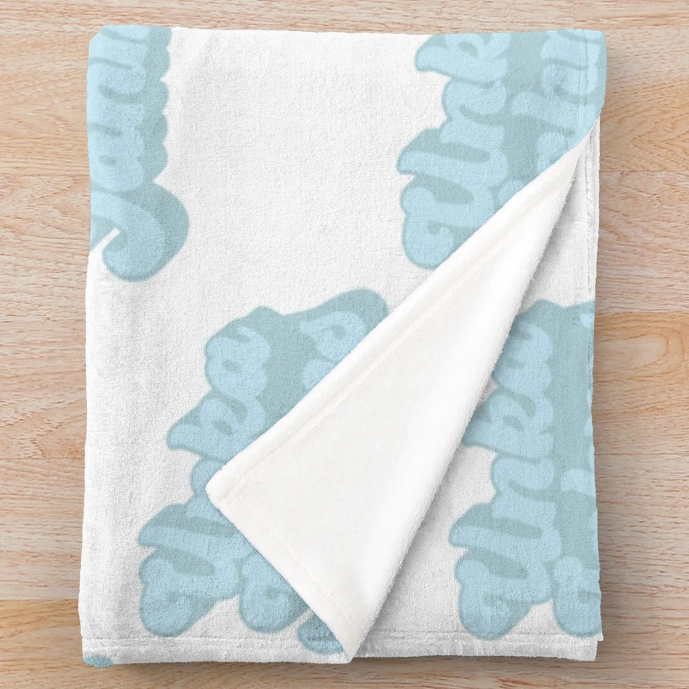 Plush blanket with image inspired by Julia Fox and Uncut Gems movie