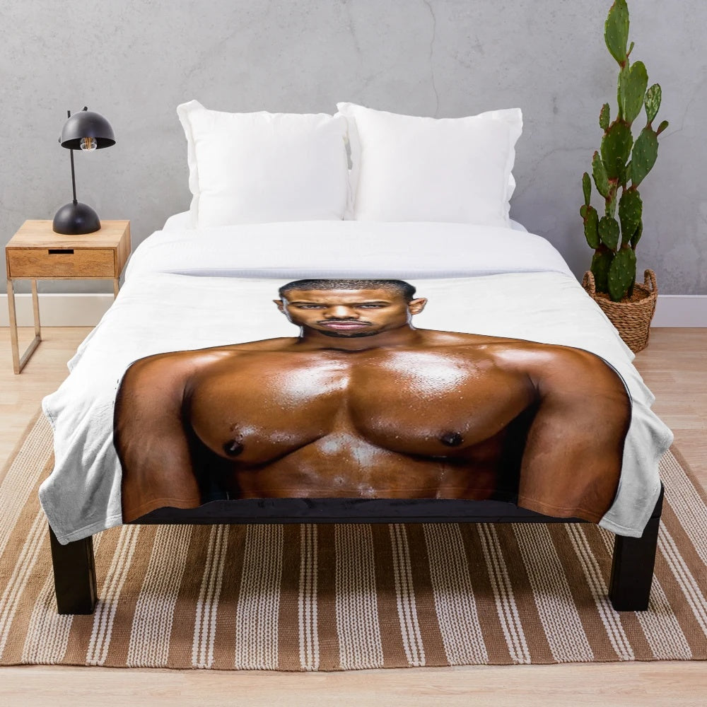 Michael B. Jordan Killmonger Inspired Plush Blanket