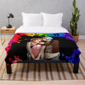 Cozy plush blanket featuring the couple Max Caulfield and Chloe Price from the game Life is Strange