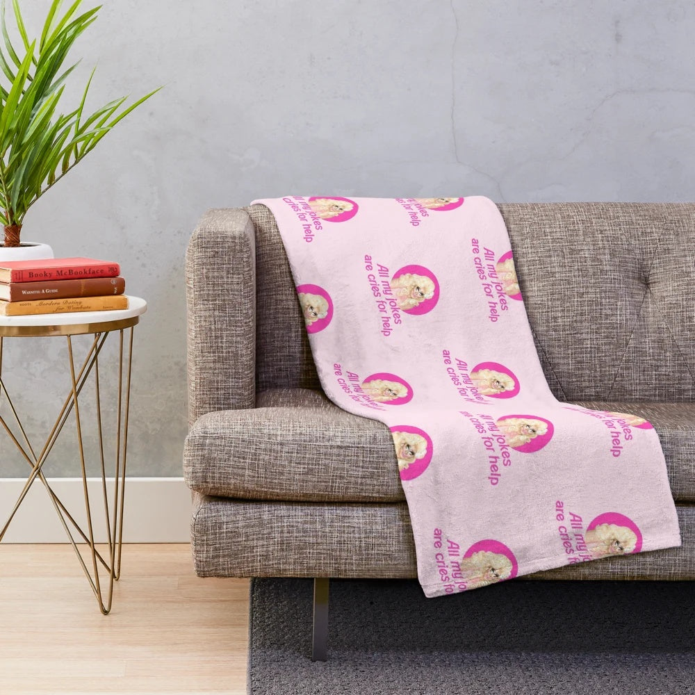 Rupaul's Drag Race inspired plush blanket featuring Trixie Mattel