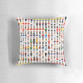 Stylish soccer-themed pillow featuring legendary players and minimal design