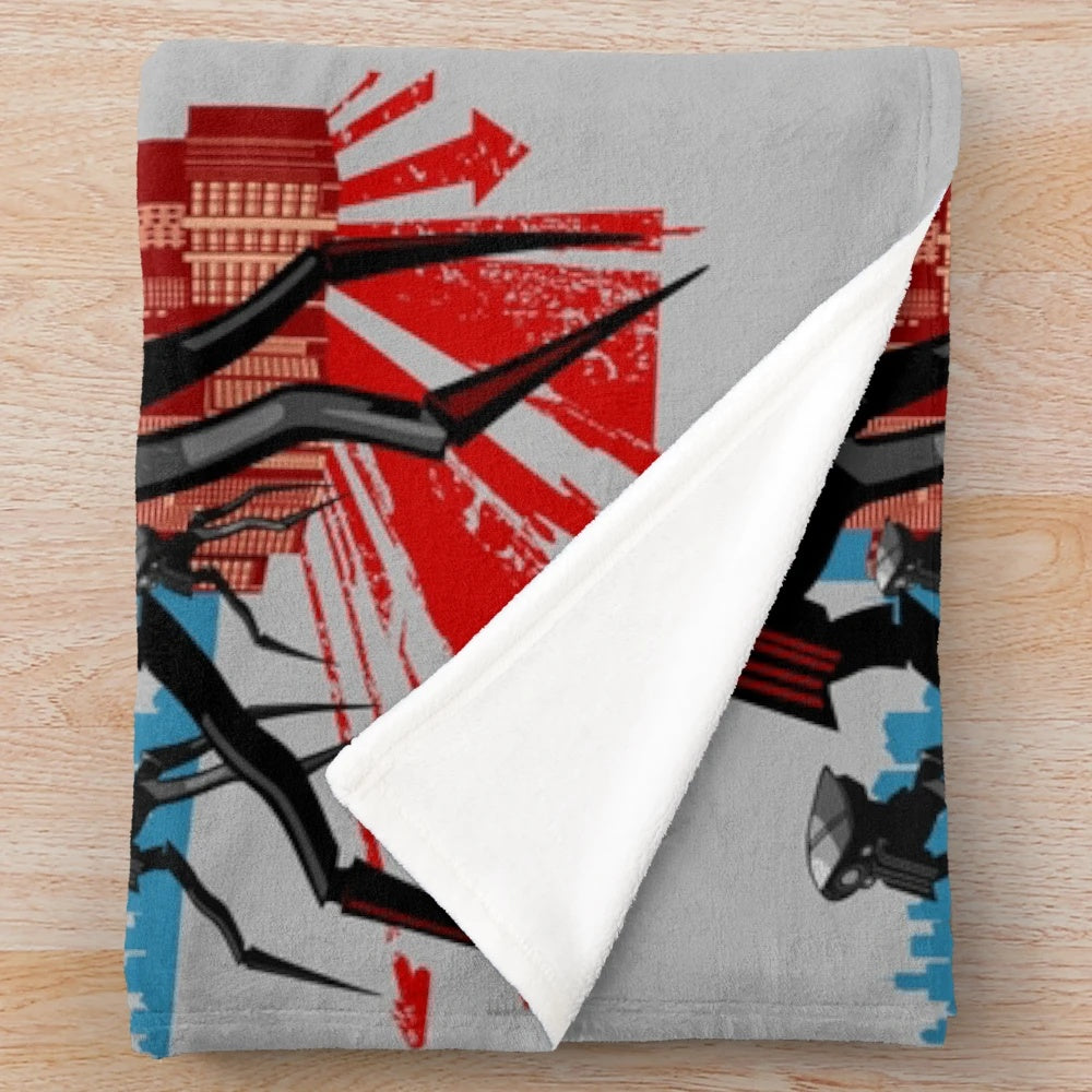 Tripod Plush Blanket inspired by the sci-fi classic "War of the Worlds