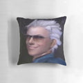 Soft, high-quality pillow featuring the character Vergil from the popular Devil May Cry video game series