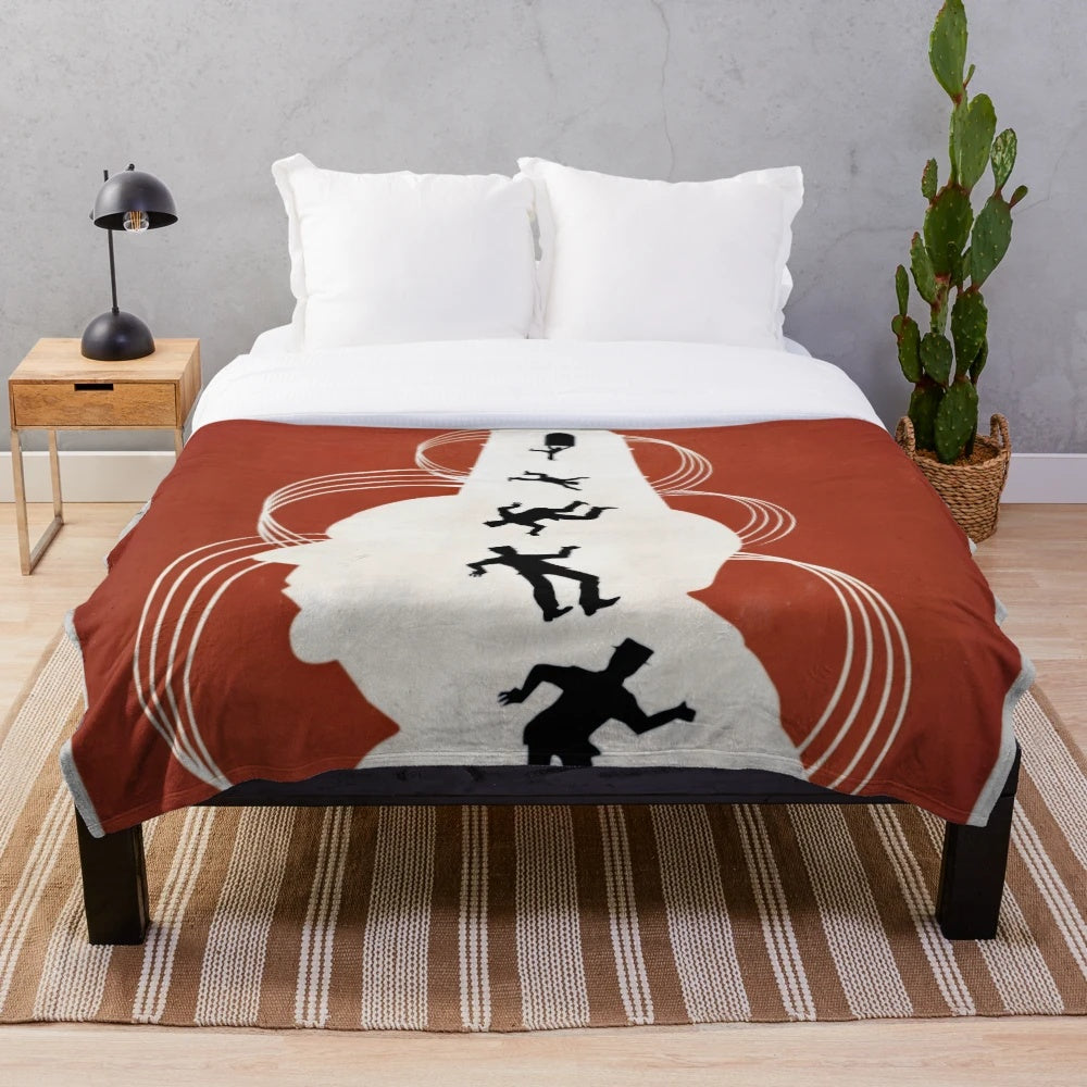 Alfred Hitchcock's Vertigo inspired plush blanket