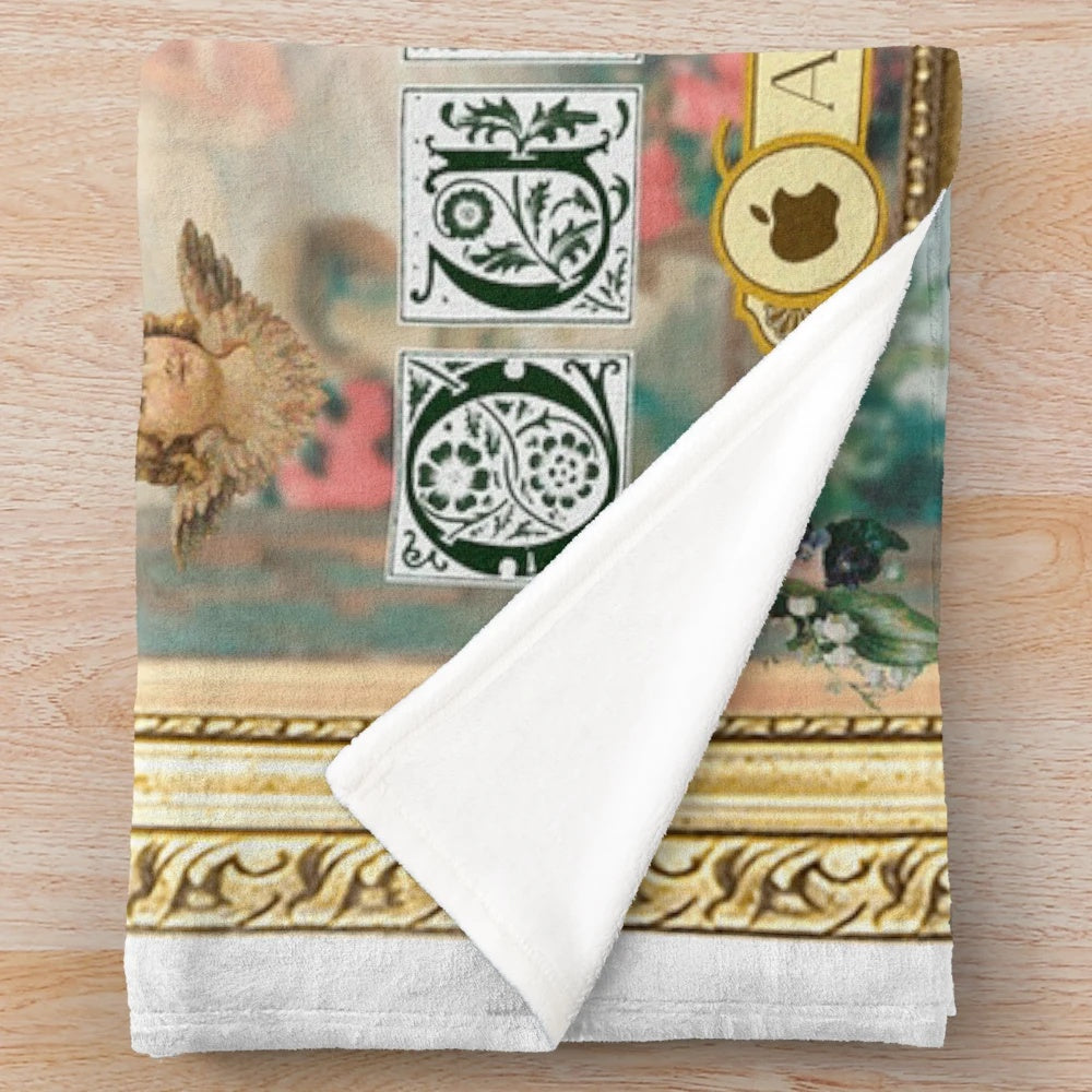 Aurora Aksnes Themed Plush Blanket Featuring Stunning Monochrome Artwork