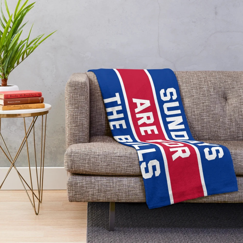 Plush blanket featuring inspiring Buffalo Bills-themed graphic design