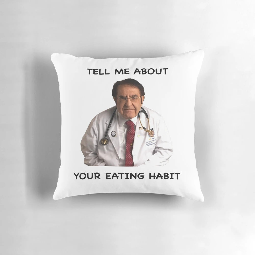 Pillow featuring Dr. Nowzaradan, the weight loss inspiration from the TLC reality show "600 lb Life"