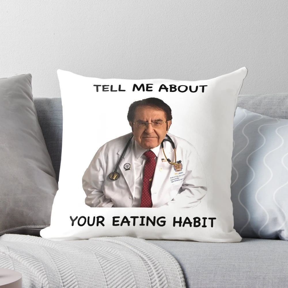 Pillow featuring Dr. Nowzaradan, the weight loss inspiration from the TLC reality show "600 lb Life"