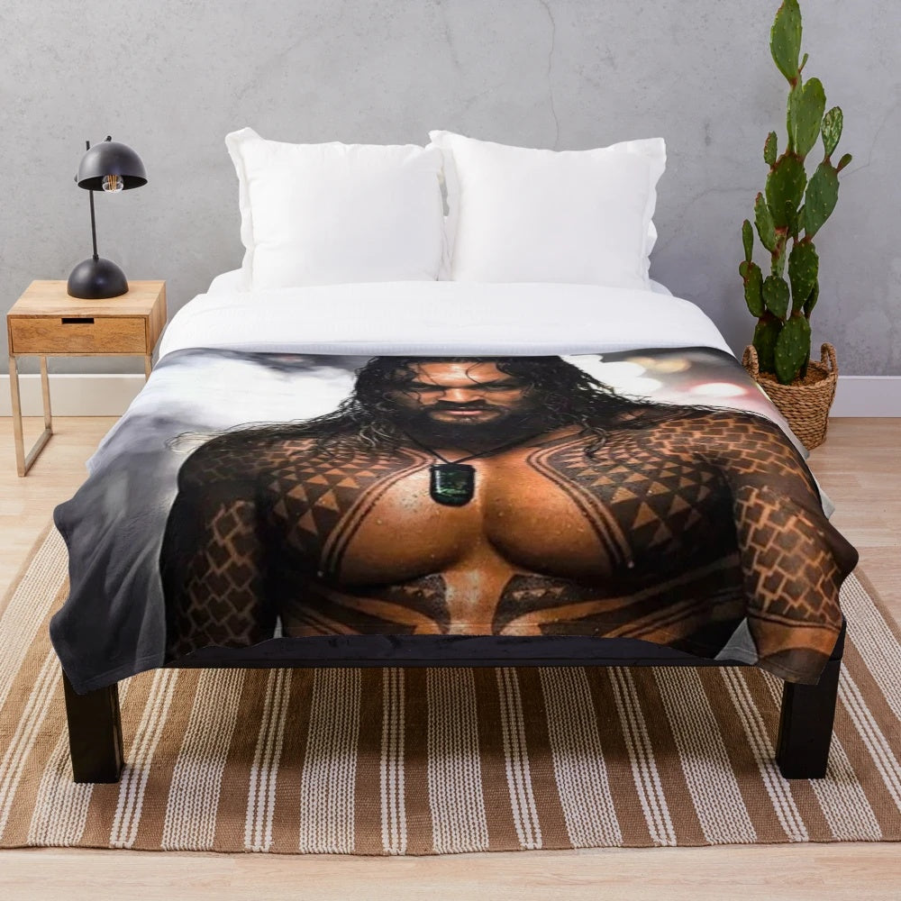 Jason Momoa Inspired Plush Blanket