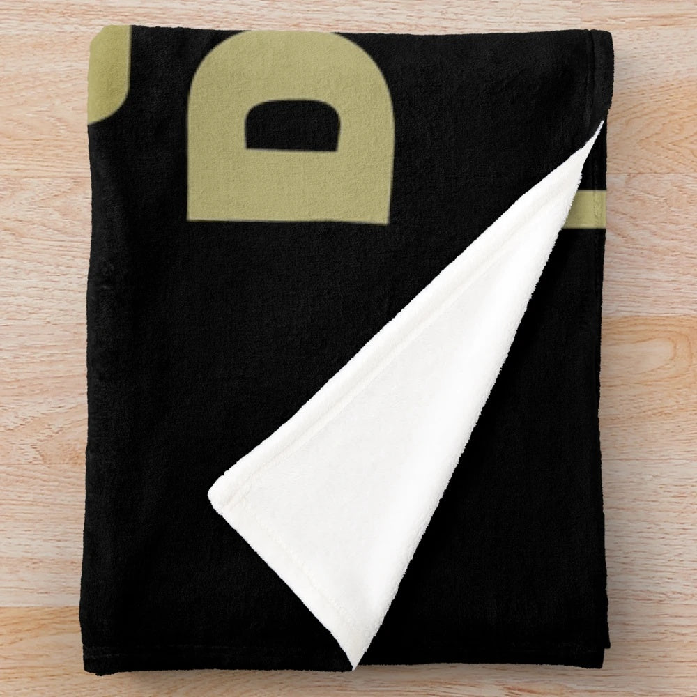 Plush blanket with inspirational "Learning Opens Doors" design, featuring teachers