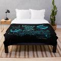Six of Crows inspired plush blanket featuring a watercolor literary quote