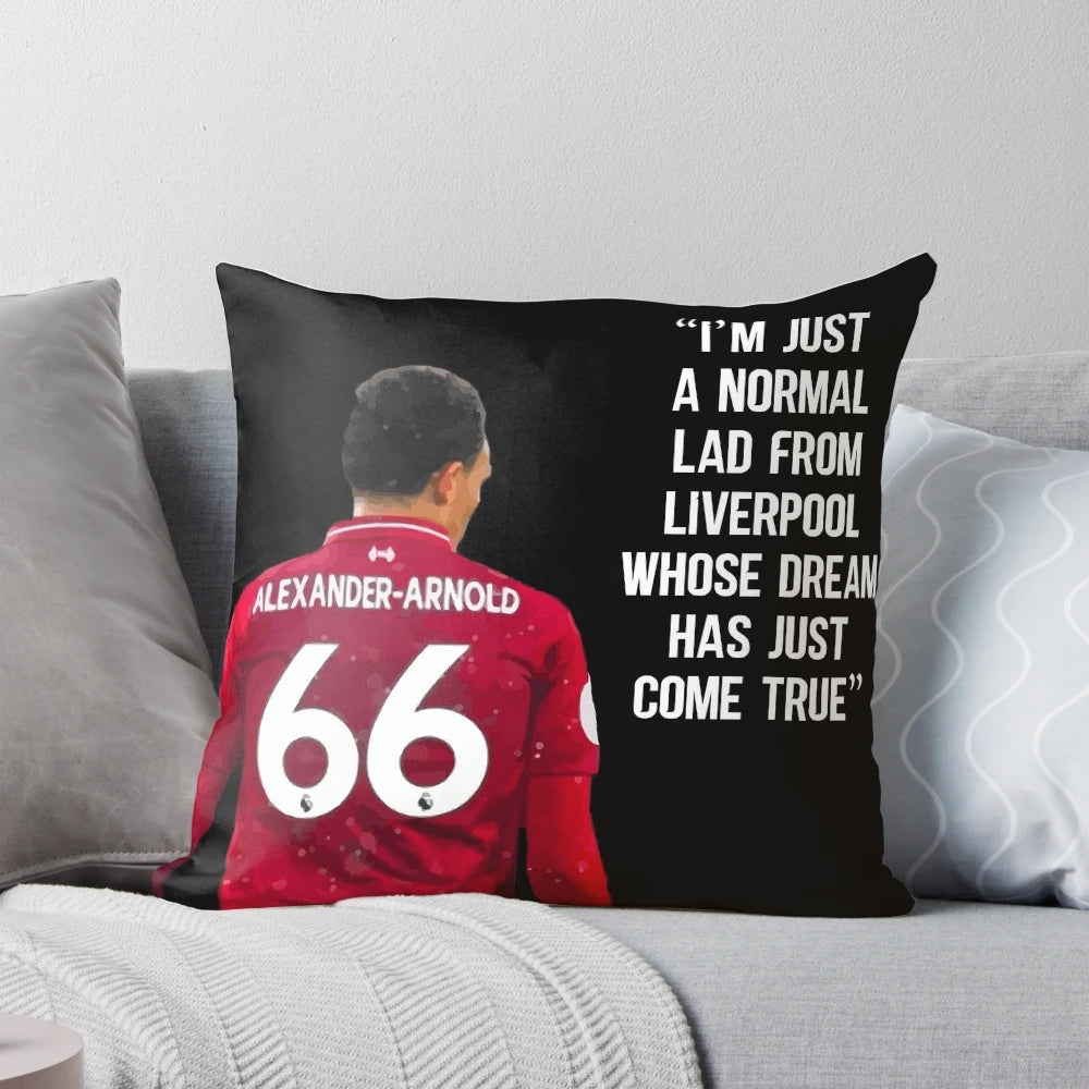 "Alexander Arnold Inspirational Quote Liverpool FC Pillow"