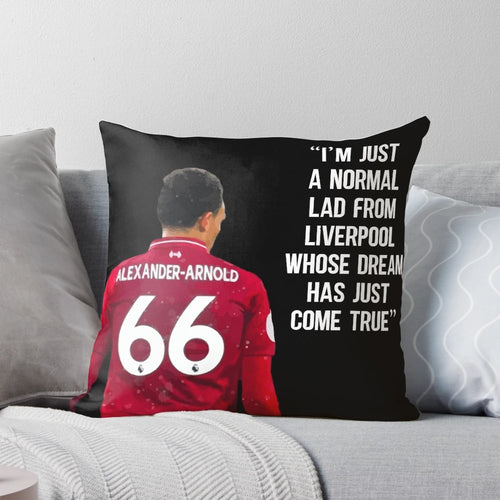 "Alexander Arnold Inspirational Quote Liverpool FC Pillow"