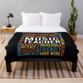 Plush blanket with music teacher quotes and sayings