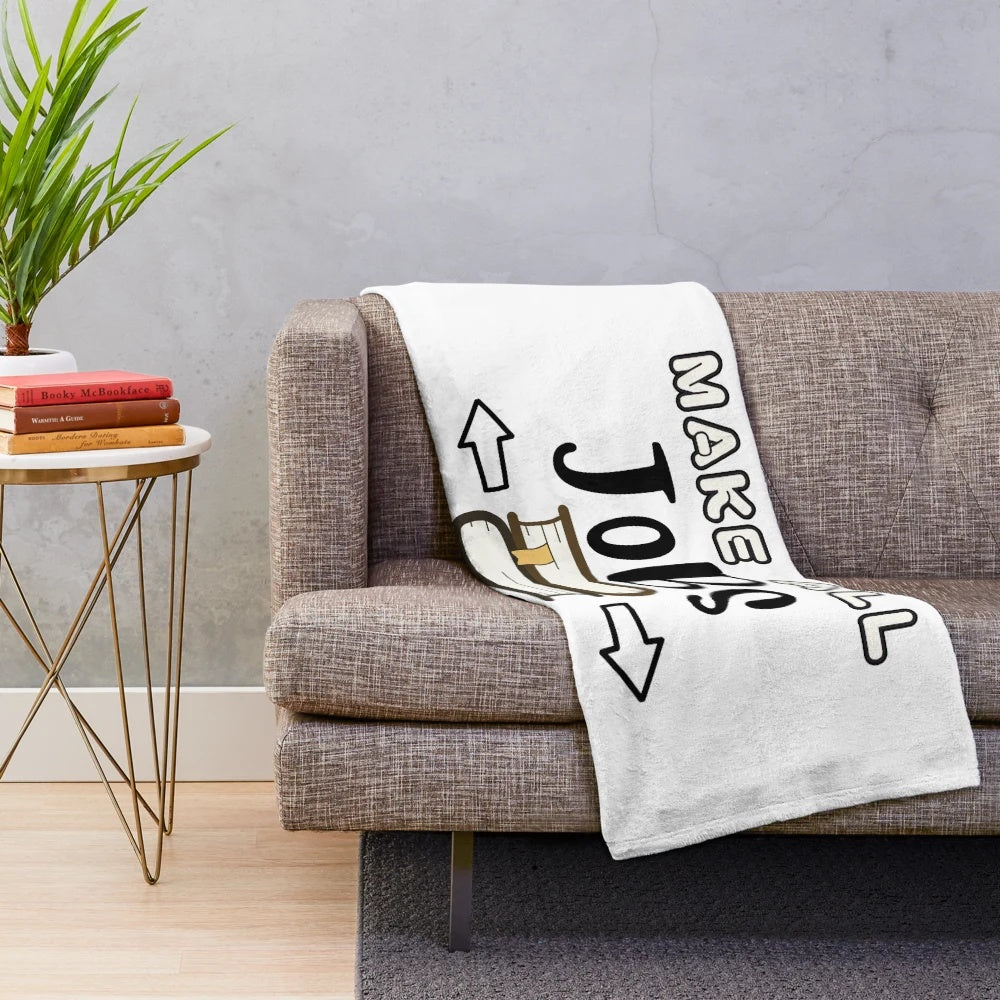 Plush blanket with the message "Teachers Make All Jobs Possible" for back to school