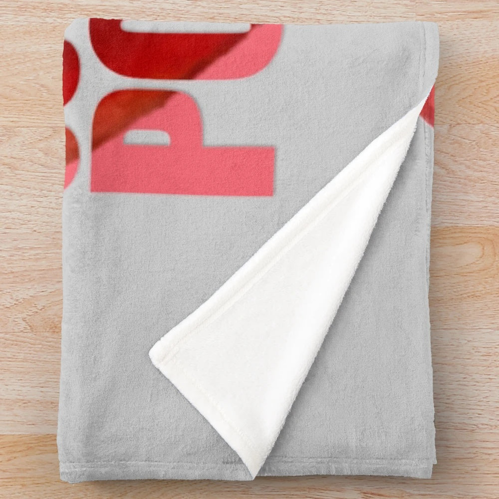 Plush blanket with "TEACHERS MAKE ALL OTHER OCCUPATIONS POSSIBLE" text and teaching-themed design