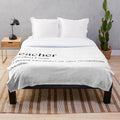 Plush blanket with the text "Teachers make all other occupations possible