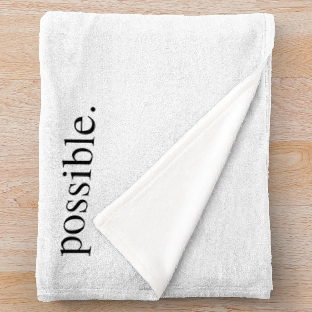 Plush blanket with the text "Teachers make all other occupations possible