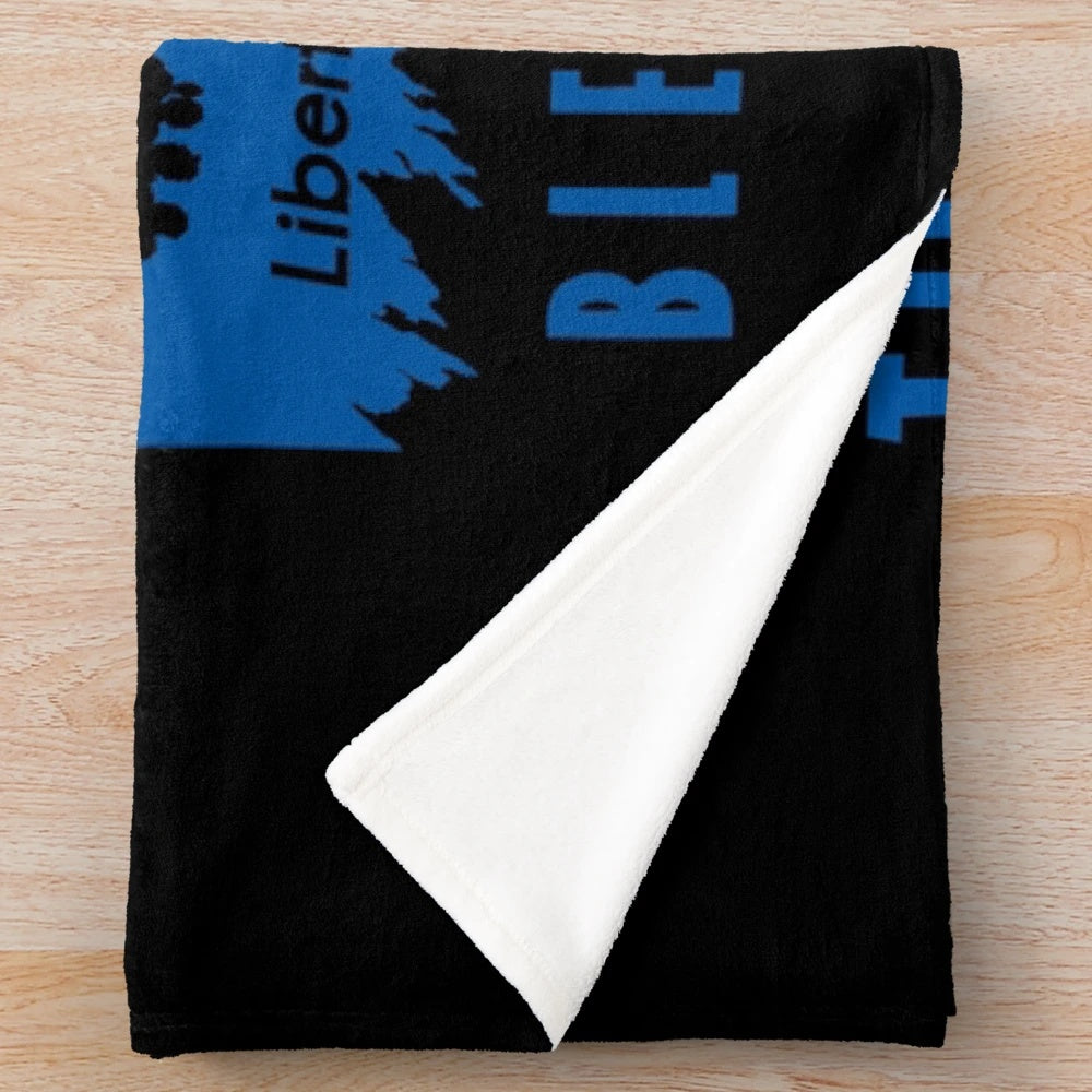 Plush blanket featuring imagery inspired by Krzysztof Kieslowski's Three Colors Trilogy