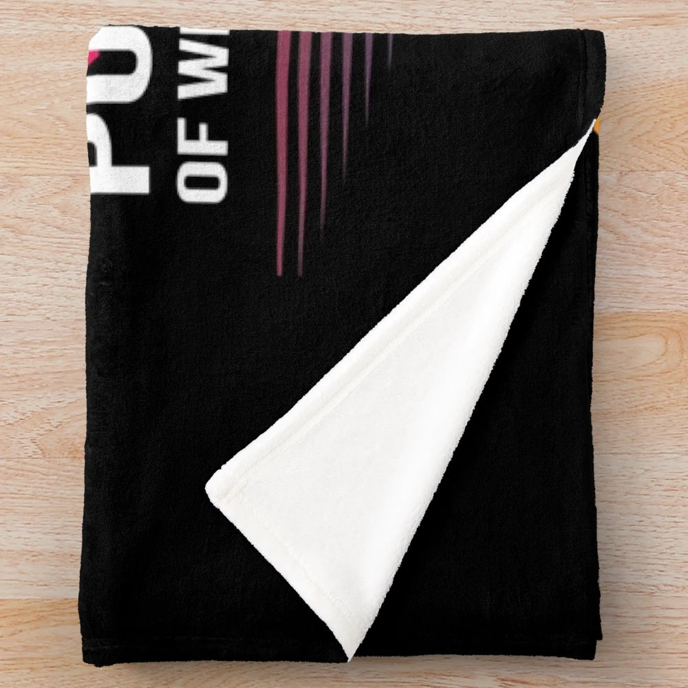 Inspiring teacher plush blanket with world design