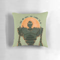 Decorative pillow featuring a quote from the classic animated film "The Iron Giant