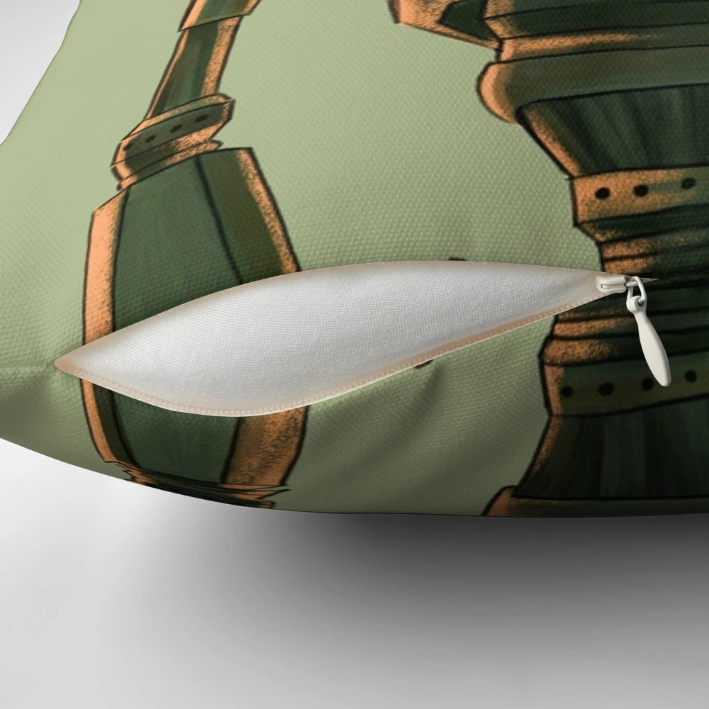 Decorative pillow featuring a quote from the classic animated film "The Iron Giant