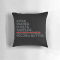 Pillow featuring abstract instrumental hip hop beat