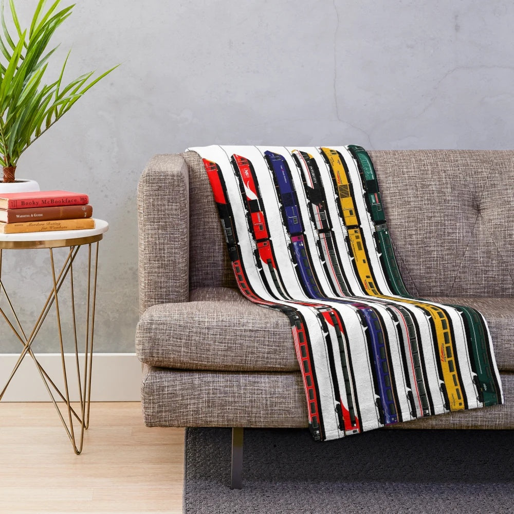 Intercity 125 HST Locomotives-Inspired Plush Blanket